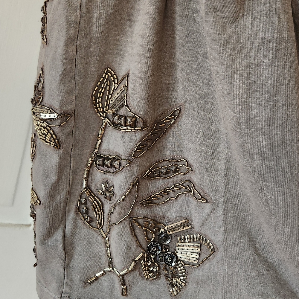 Urban Outfitters Metal Stud and Bead Detailing Keyhole Back Halter Dress - Picture 9 of 10